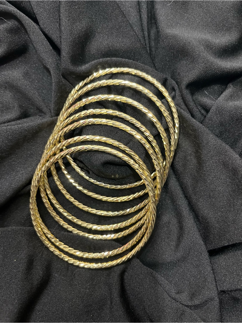 Gold-Tone Textured Bangle Bracelet Set - Women's Jewelry